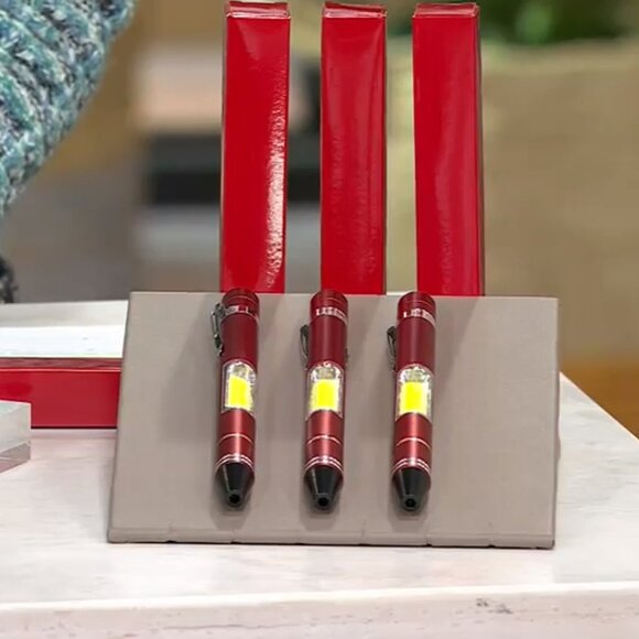 NEW Flipo Set of 3 50-Lumen COB Pocket Clip Multi-Tools & GIFT BOXES - Picture 1 of 3